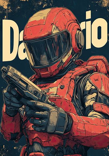 Spaceman in Retro Style