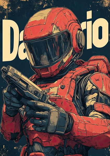 Ruimteman in Retrostijl van Lufy