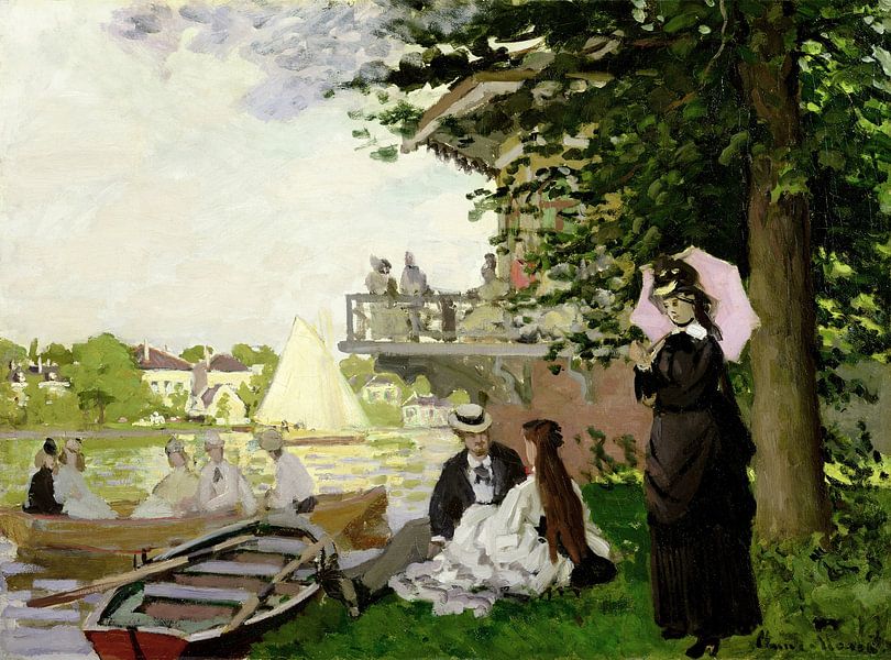 Claude Monet,Tuinhuis aan de Zaan.Zaandam van finemasterpiece