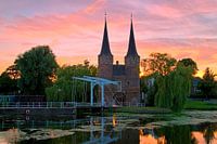 Beautiful skies above the Oostpoort Delft