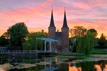 Schöner Himmel über das East Gate Delft
