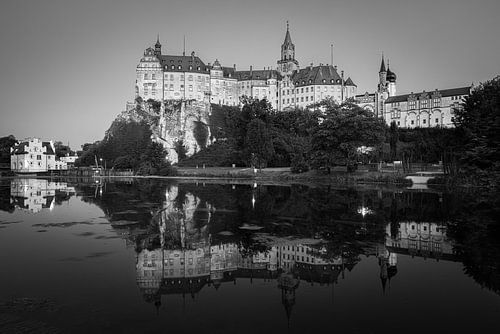 Sigmaringen Castle in Black and White