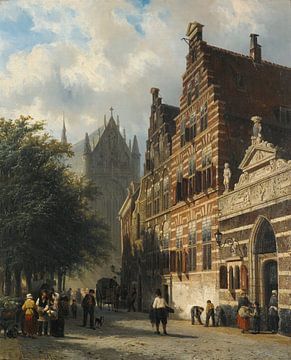 De Kerkgracht in Leiden, Cornelis Springer