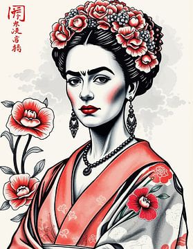 Frida Japanse kunst 8 van MIROKKU