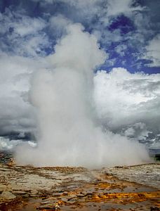 Geyser Ausbruch in Island