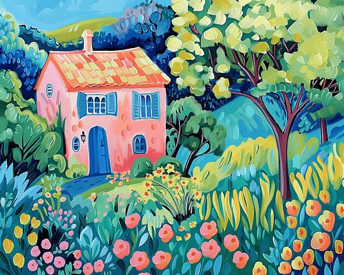 Pink Cottage von Dream Drip