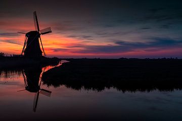 Niederländische Windmühle. von AGAMI Photo Agency