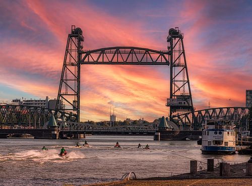 Jetski`s bij De Hef tijdens de Wereldhavendagen in Rotterdam