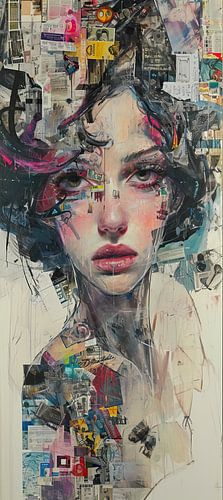 Visage comme plan de ville sur Caprices d'Art