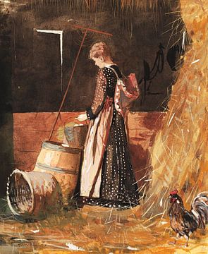Verse eieren (1874) door Winslow Homer. van Studio POPPY