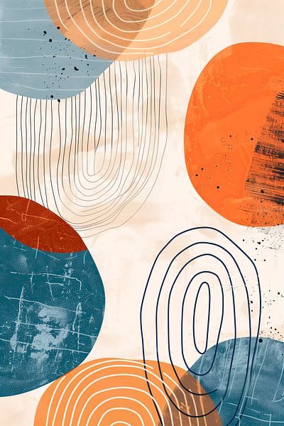 Cercles en couleur et en ligne par Whale & Sons