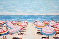 Sonnenschirme am Strand