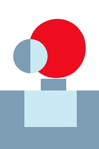 Bauhaus in Blue and Red