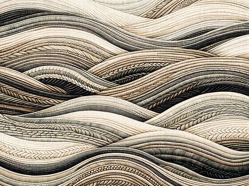 Scandinavische golven, moderne Scandinavische textielkunst