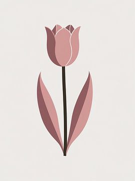 Mauve Tulpe Eleganz von Giandra Safaraz