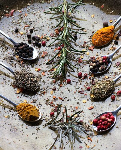 Gewürze, Detail, Pfeffer, Rosmarin, Restaurant