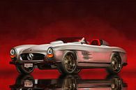 Classic car –  Oldtimer Mercedes 300SL Daytona Roadster by Jan Keteleer thumbnail