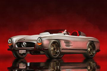 Classic car –  Oldtimer Mercedes 300SL Daytona Roadster by Jan Keteleer