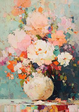 Bouquet of flowers in soft colours by Niklas Maximilian