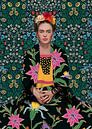 Mexicaanse vrouw met bloemen van Cats & Dotz thumbnail