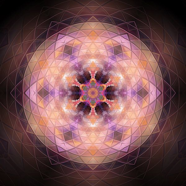 Pink Mandala by Sabine Wagner