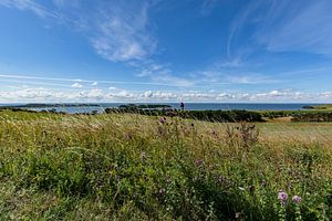 Groß Zicker, Blick zum Klein Zicker, den Zicker See und die Ostsee, Rügen