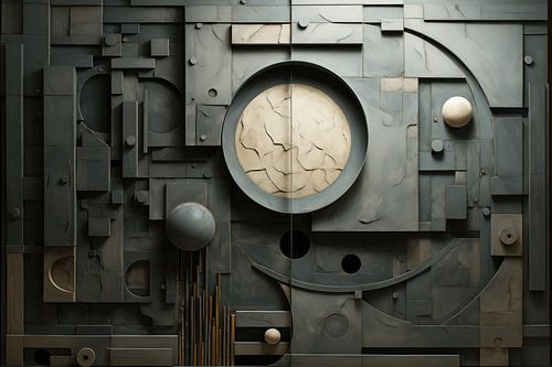 Abstract reliëf van beton