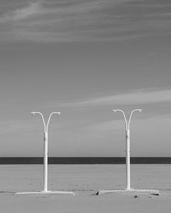 Dusche am Strand von Valencia