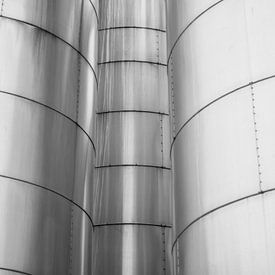 Gray storage tanks part VI by Martijn Tilroe