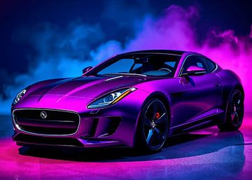 Jaguar F-Type Paars Neon van MIROKKU