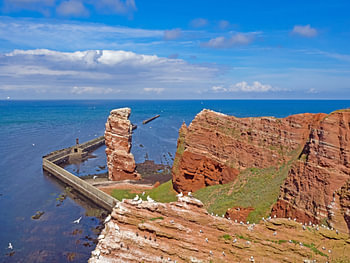 Blick auf Helgoland