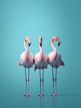 Flamingo-Treffen von Liv Jongman