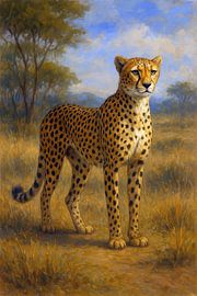 Cheetah painting. by Johannes