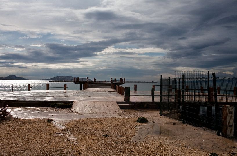 Strand vor dem Sturm von Alex de Bolivar