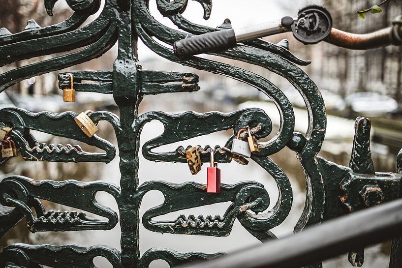Liebesschlösser in Amsterdam von PLC Foto