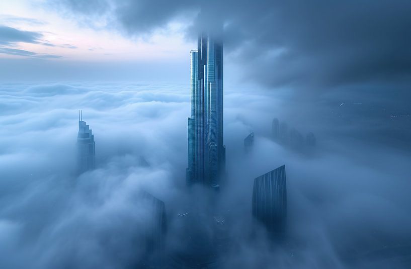 Dubai von oben von fernlichtsicht