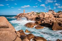 Atlantic ocean coast in Brittany