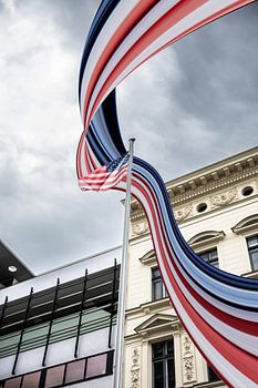Abstrakte US-Flagge | Berlin Fine Art Fotografie | ICM Langzeitbelichtung | Moderne Wandkunst