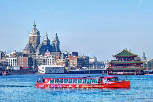 Inner city of Amsterdam Netherlands