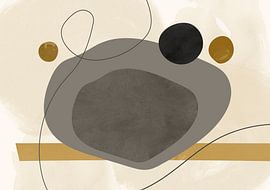 Mid Century Modern Abstract by Mad Dog Art