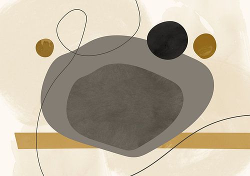 Mid Eeuw Modern Abstract