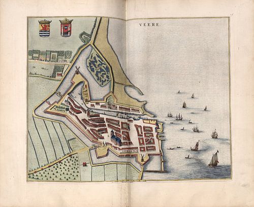 Veere, Stadsplattegrond Joan Blaeu 1652