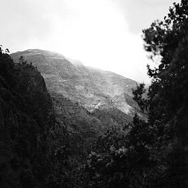 Madeira mountains black and white by WeMe-Photography