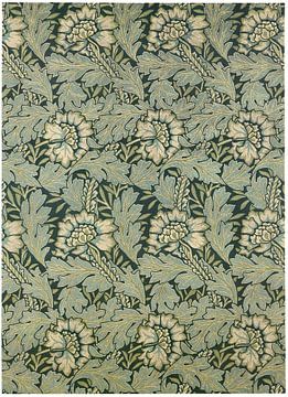William Morris - Anemone ontwerp (voor geweven zijden en wollen wandtapijt) van Peter Balan