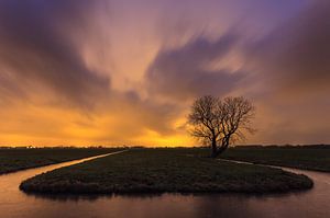 Kunstlicht in de polder von Frans Batenburg