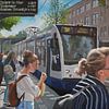 Tramhalte schilderij door Toon Nagtegaal van Toon Nagtegaal