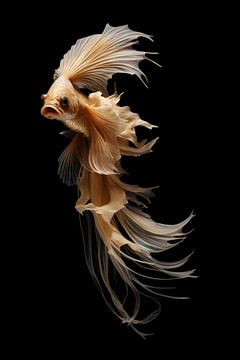Stilleben eines Goldfisches von Digitale Schilderijen