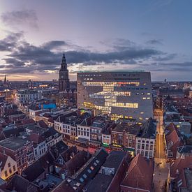 Colorful view Forum Groningen by Peter Wiersema