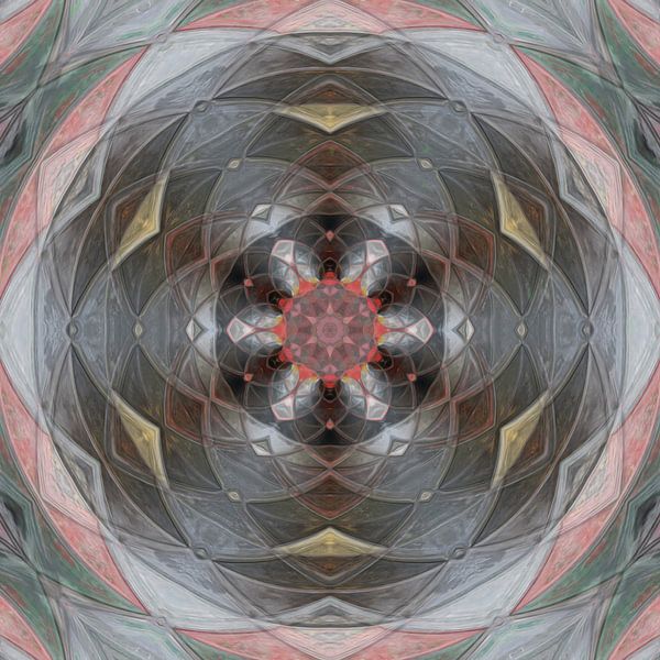 Abstrakte Blume Muster Mandala von Maurice Dawson