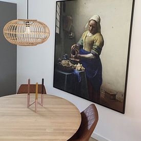 Customer photo: The Milkmaid - Vermeer painting, on canvas